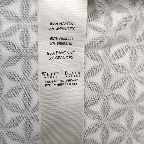 White house Black market women's medium 1/4 sleeved top - Picture 4 of 8